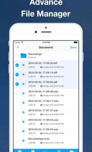 Recorder App Lite - Audio Recording, Voice Memo, Trimming, Playback and Cloud Sharing 4