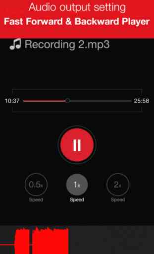 Recorder Plus : Professional Audio And Voice Memo Recording with Audio Player And Trimming And Sharing to Cloud Drives 3