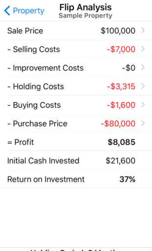 Property Fixer - Real Estate Investment Calculator 4