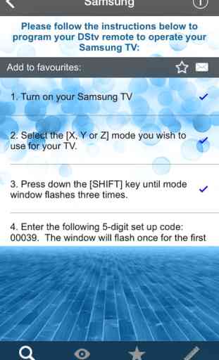 Remote Controller Codes for DStv 2