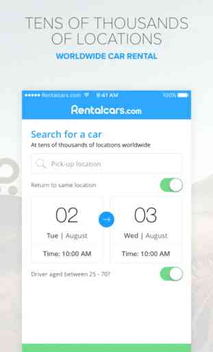 Rentalcars.com - Car hire App 1