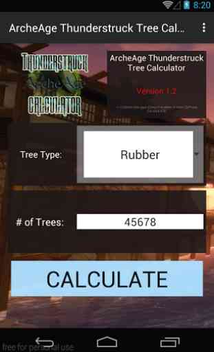 ArcheAge TS Tree Calculator 1