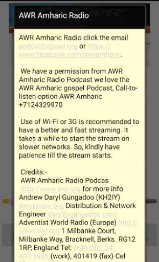 AWR Amharic Radio 4