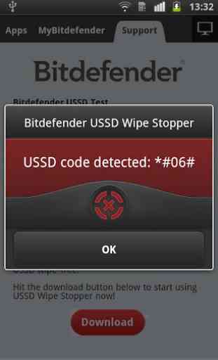 Bitdefender USSD Wipe Stopper 3