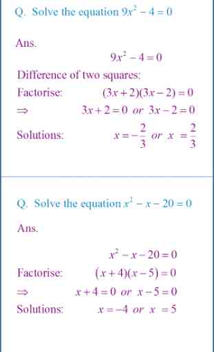 C1 Algebra Solving Quadratics 2