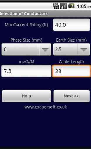 CABLE SIZE CALCULATOR BS 7671 4