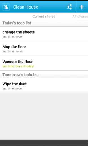 Clean House - chores schedule 2