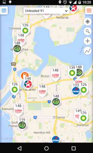Fuel Map Australia 1