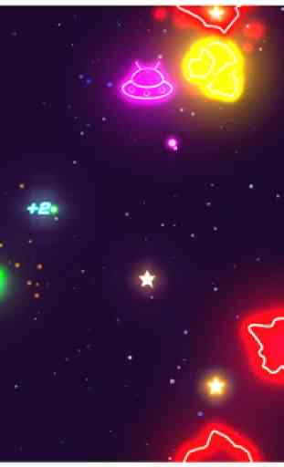 Glow Asteroids Shooter 3