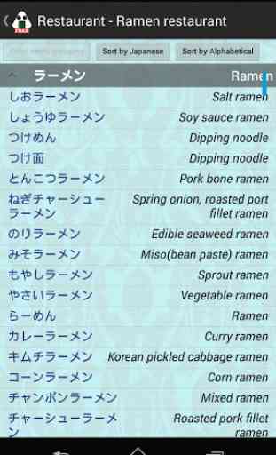 Japanese Food Dictionary(Free) 3