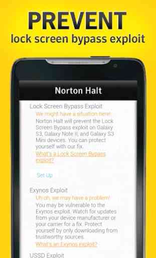 Norton Halt exploit defender 2