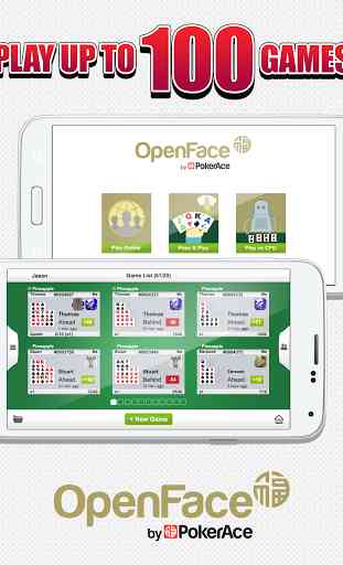 Open Face by PokerAce 3