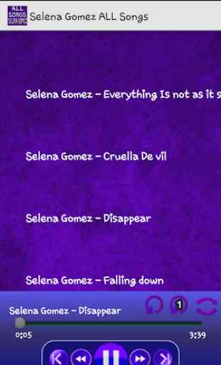 Selena Gomez All Songs Music 1