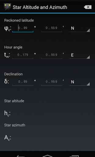 Star Altitude and Azimuth 1