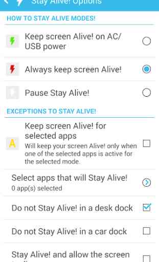 Stay Alive! Keep screen awake 3