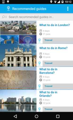 Troovel Itinerary Trip Planner 1