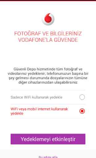 Vodafone Güvenli Depo 1