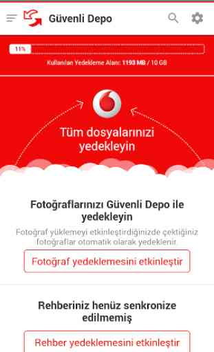 Vodafone Güvenli Depo 2