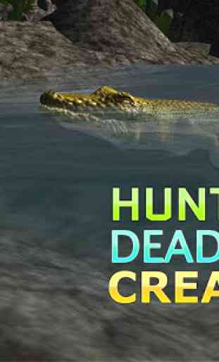 3D Angry Crocodile Hunter Sim 3