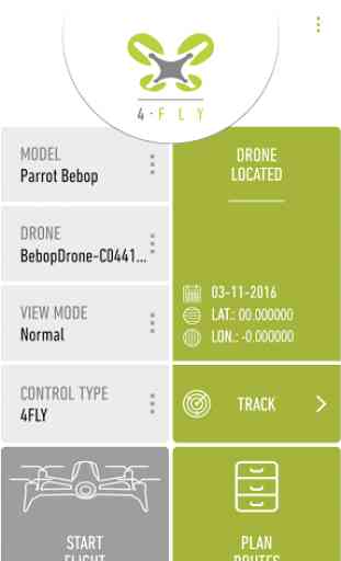 4FLY drone Parrot Bebop, 3DR 1