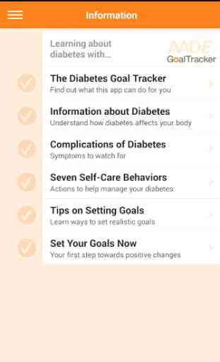 AADE Diabetes Goal Tracker 1
