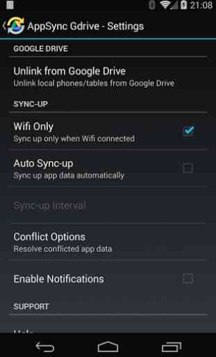 App Sync for GDrive 4
