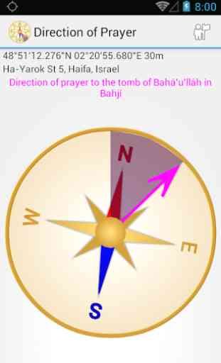 Bahai Prayer Direction 3
