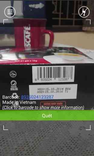 Barcode product lookup origin 1