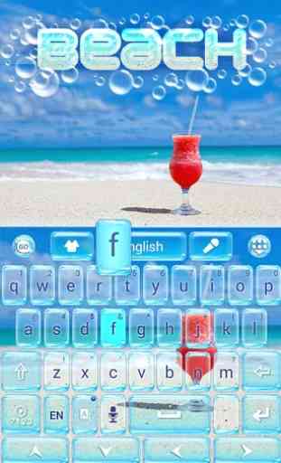 Beach GO Keyboard Theme 4