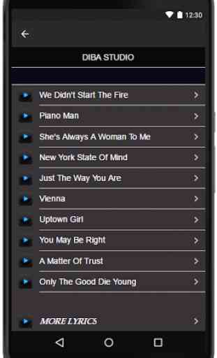 Billy Joel Songs&Lyrics 3