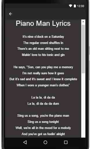Billy Joel Songs&Lyrics 4