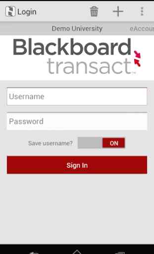 Blackboard Transact eAccounts 1
