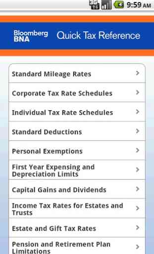 BNA Quick Tax Reference 1