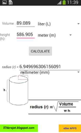 Cylinder Calculator 3