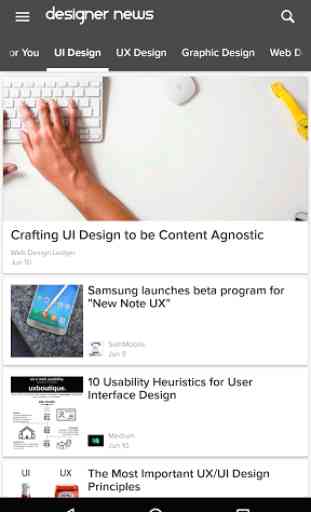 Designer News - UI/UX Design 1