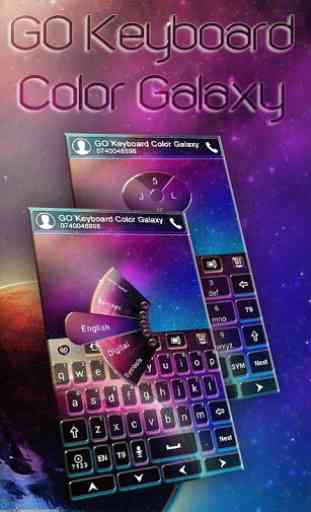 GO Keyboard Color Galaxy Theme 1