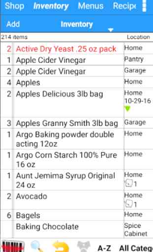 Grocery Tracker Shopping List 2