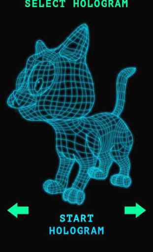 Hologram 3D Cat Simulator 2