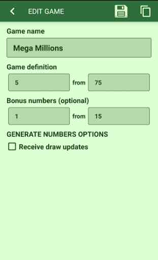 Lotto Generator with Stats 3