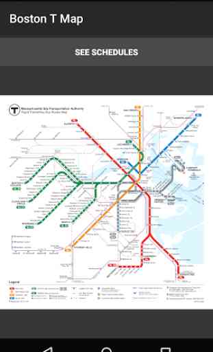 MBTA Boston T Map 4
