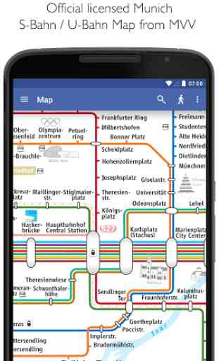 Munich Metro MVG Map & Route 1