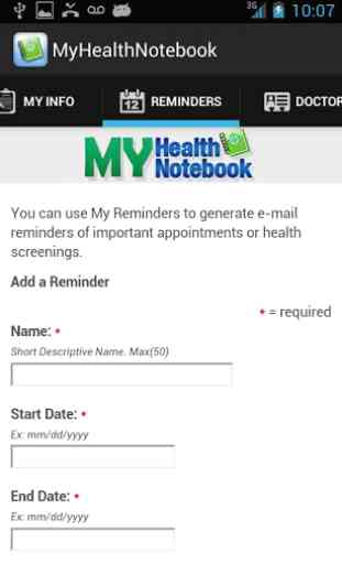 My Baptist Health Notebook 3