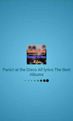 Panic! at the Disco Lyrics 1