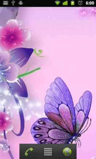 purple butterflies wallpaper 2