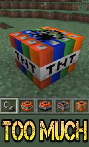 Too much TNT mod mcpe, 1