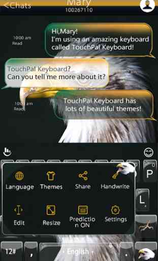 TouchPal Eagle Keyboard Theme 3
