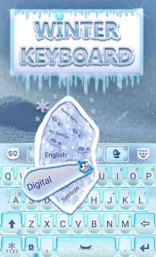 Witenr Snow GO Keyboard Theme 2