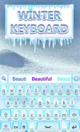 Witenr Snow GO Keyboard Theme 4