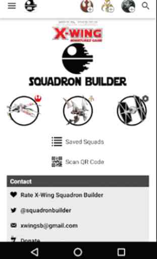 X-Wing Squadron Builder 1