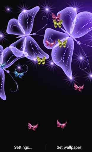 Z5 Neon Butterfly Wallpaper 3